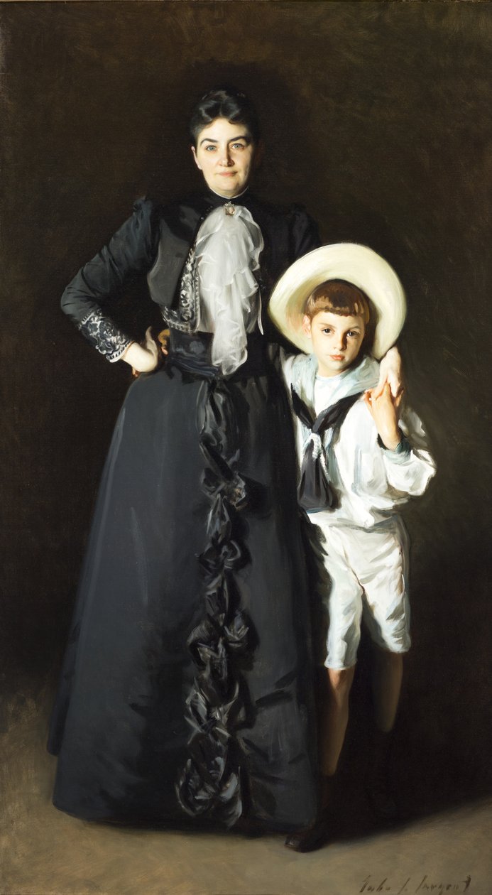 Retrato da Sra. Edward L. Davis e do seu filho, Livingston Davis de John Singer Sargent