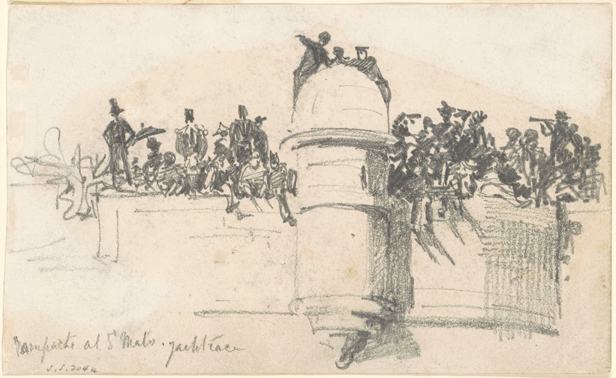 Ramparts na St. MaloYacht Race, 1875. de John Singer Sargent