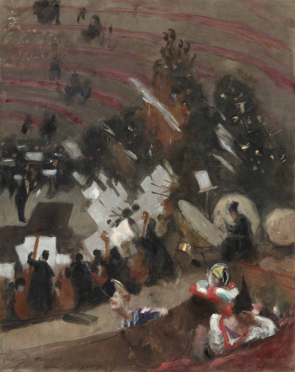 Ensaio da Orquestra Pasdeloup no Cirque d
