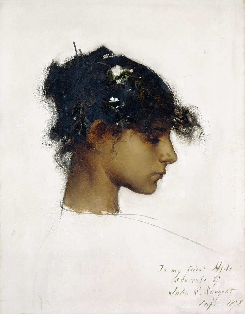 Rosina Ferrara - A Garota Capri, 1878 de John Singer Sargent