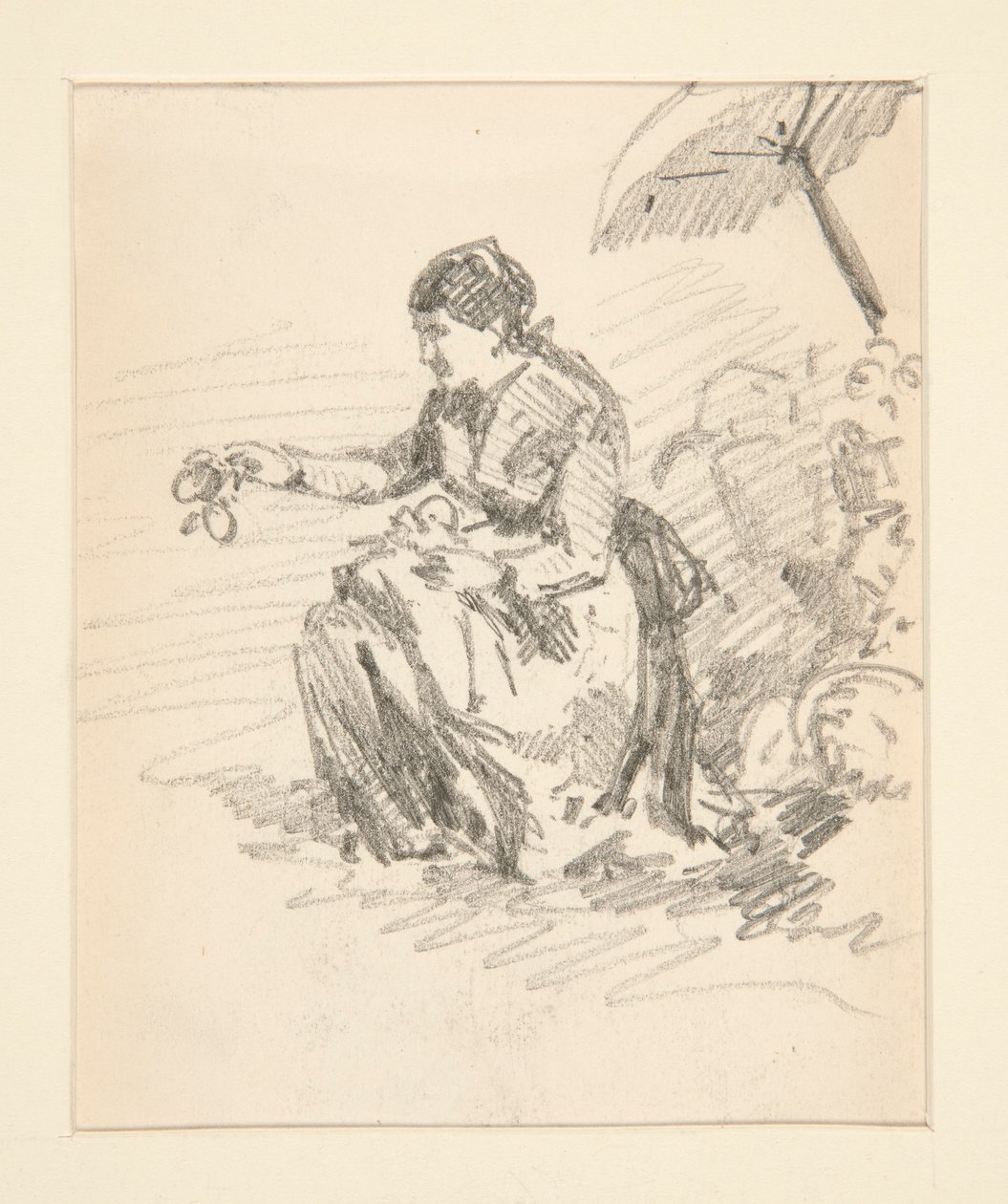 Figura sentada de uma mulher de John Singer Sargent