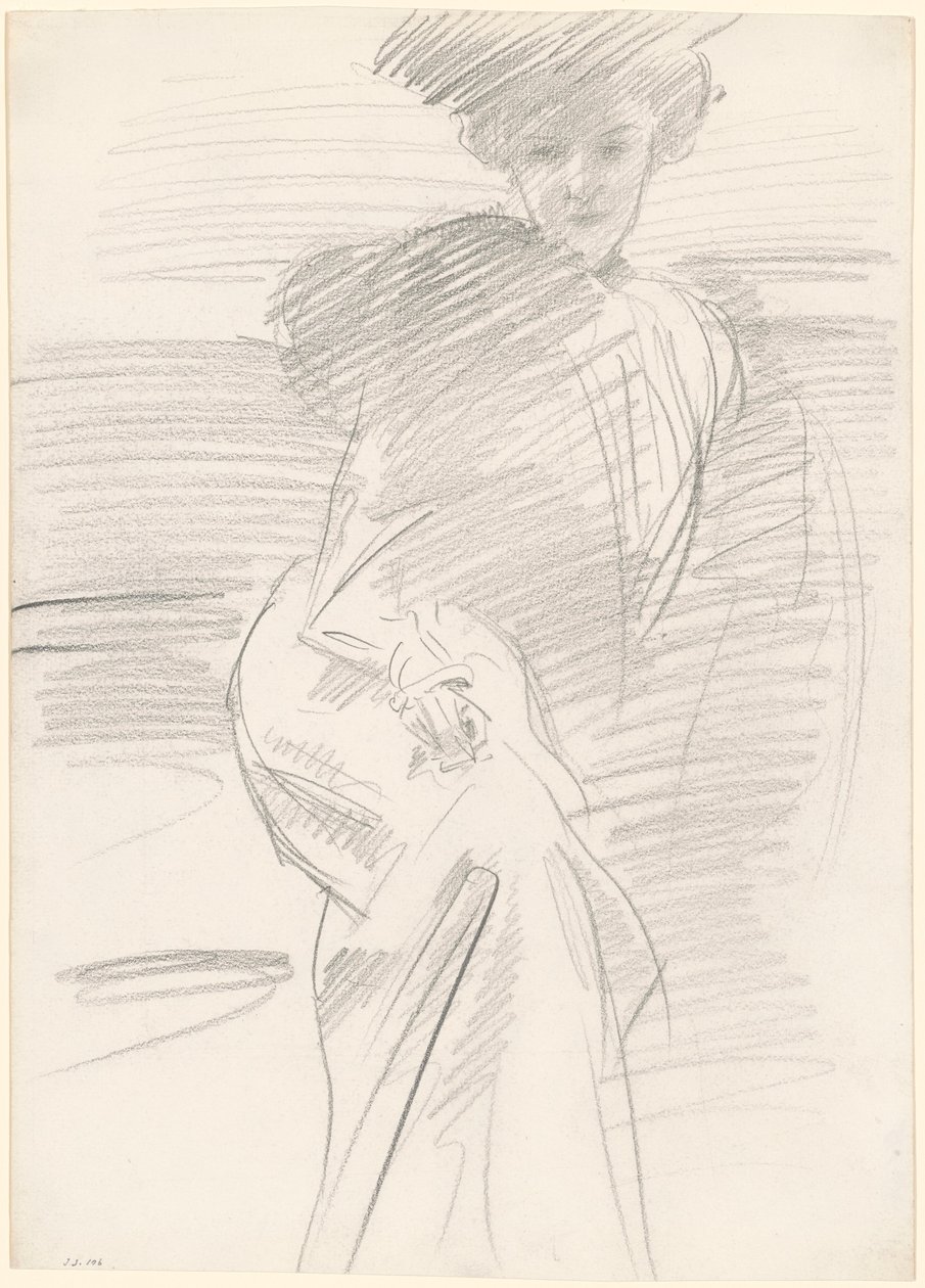 Mulher Sentada, c. 1890-1900. de John Singer Sargent