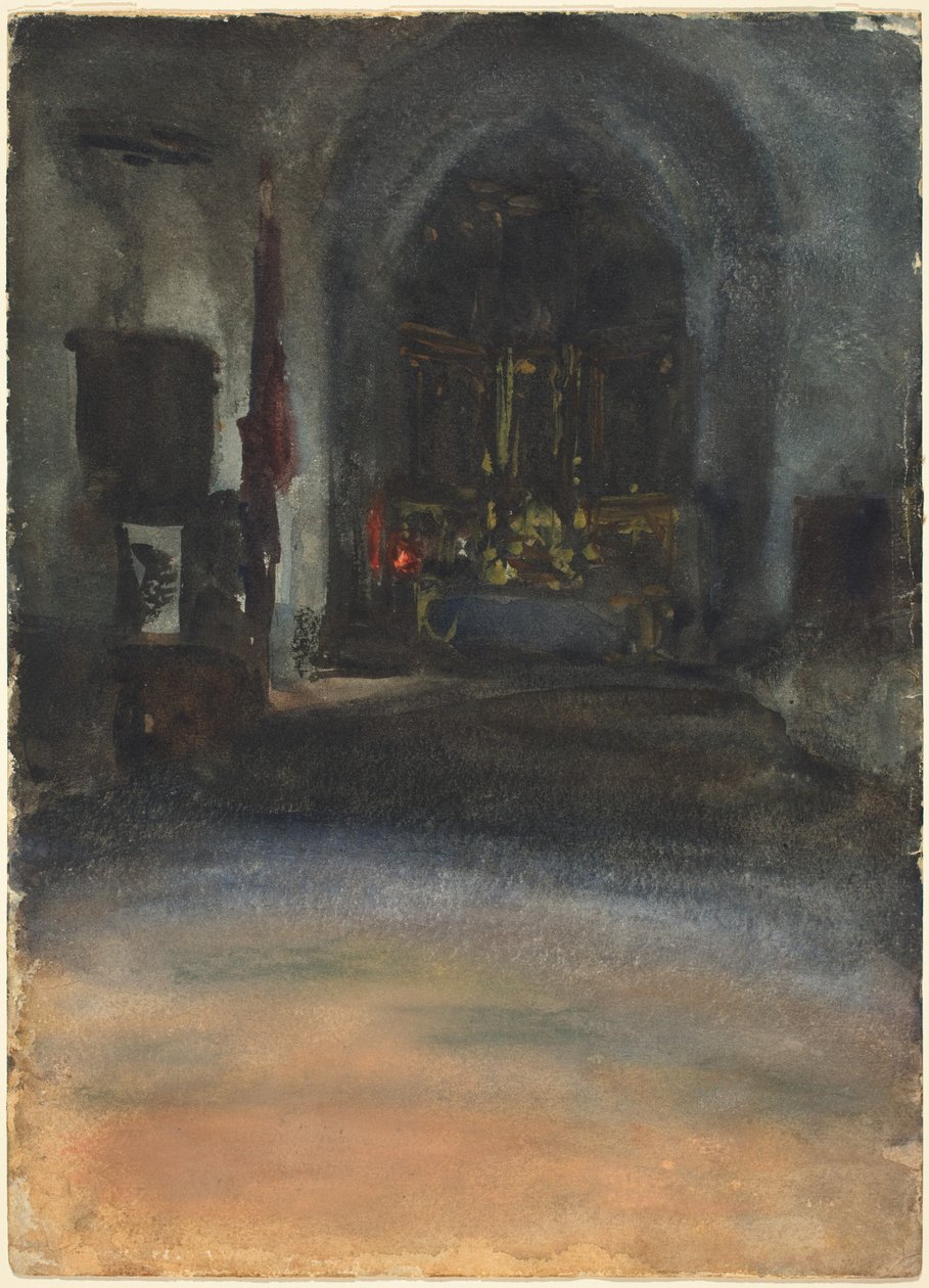 Interior da Igreja Espanhola de John Singer Sargent
