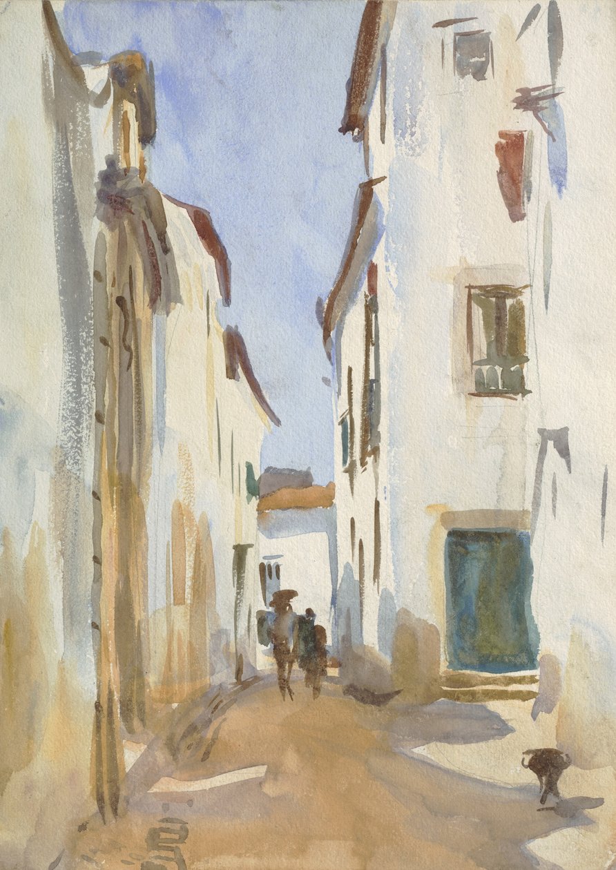 Rua em uma cidade mediterrânea de John Singer Sargent
