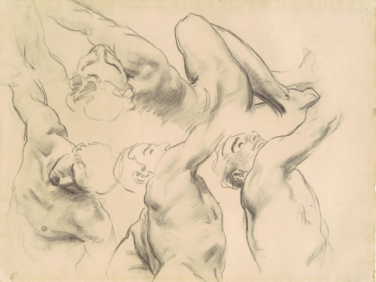 Estudos para o Céu e o Inferno, 1903-1916. de John Singer Sargent