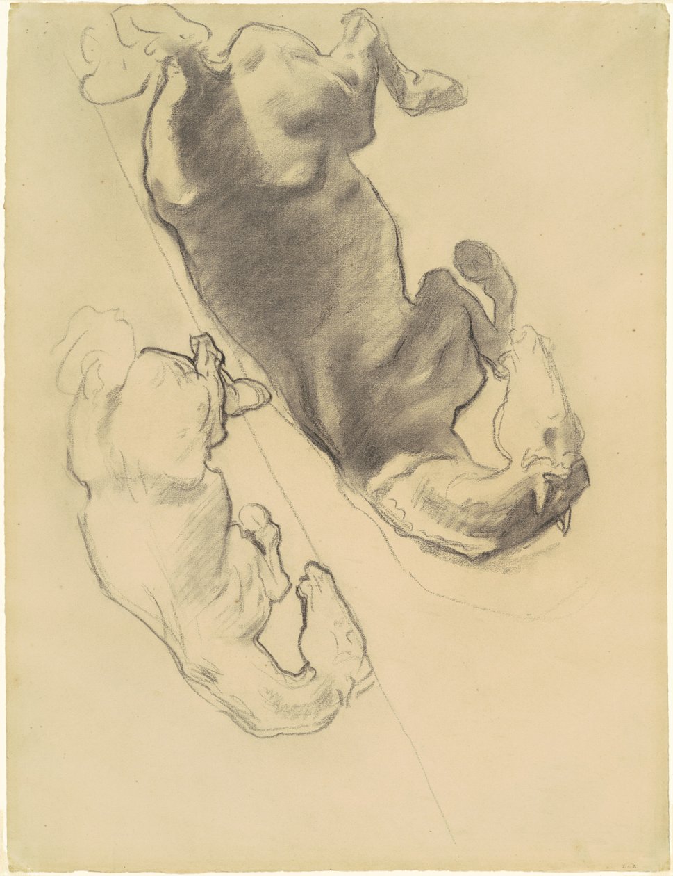 Estudos para The Fall of Gog and Magog, 1903-1916. de John Singer Sargent