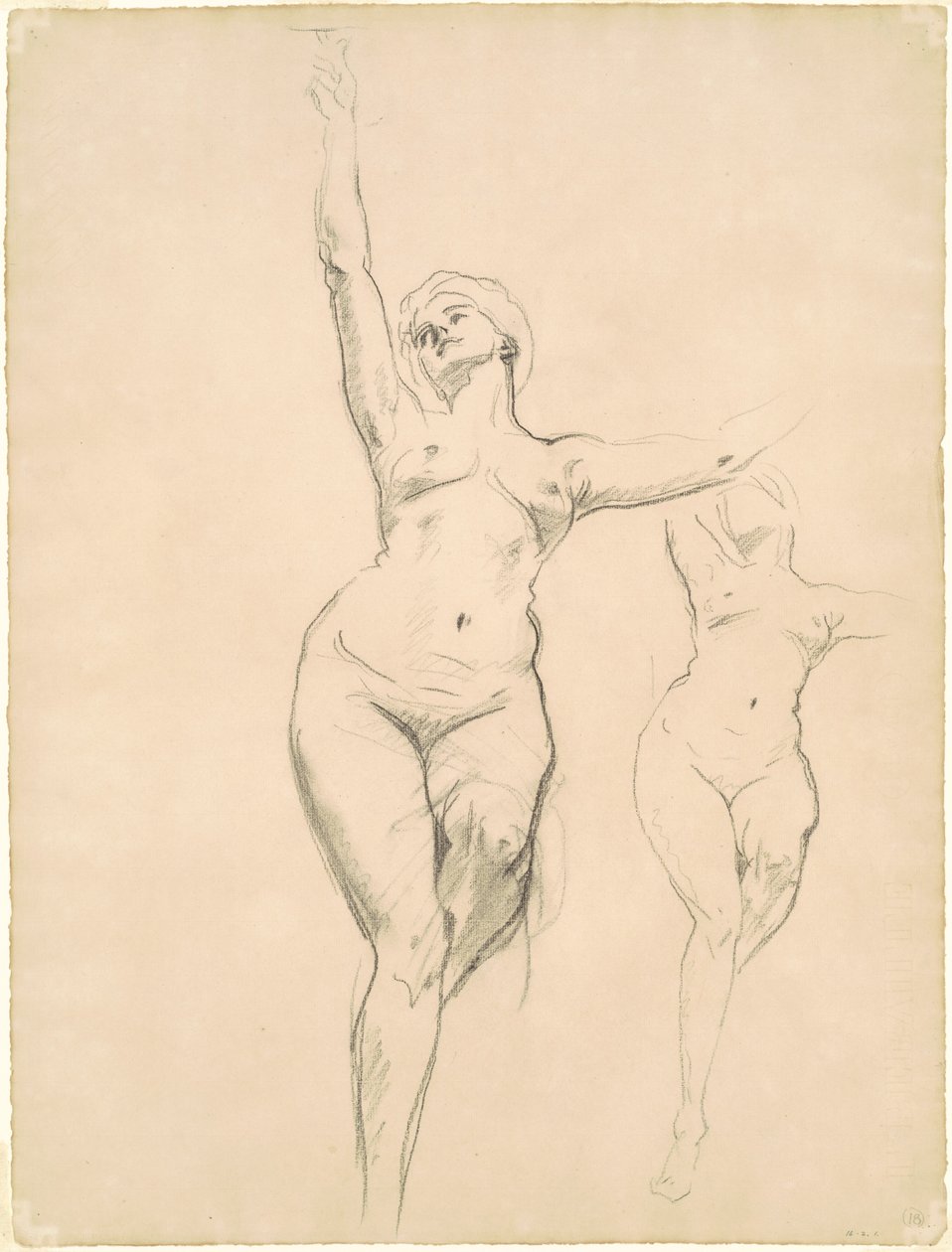 Estudos de Vitória para a Morte e Vitória, 1920-1922. de John Singer Sargent