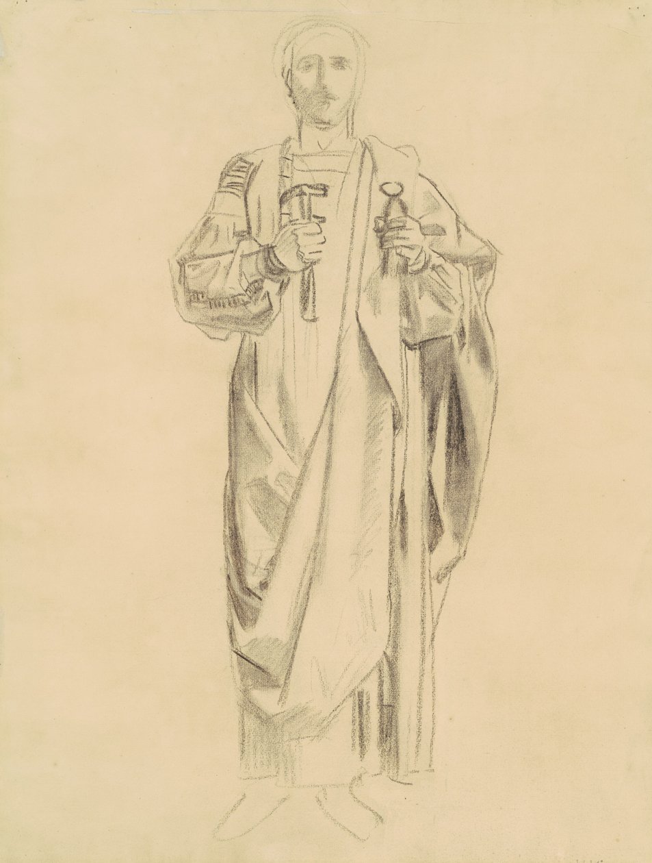 Estudo para o Dogma da Redenção: Frieze of Angels [recto], 1895-1903. de John Singer Sargent