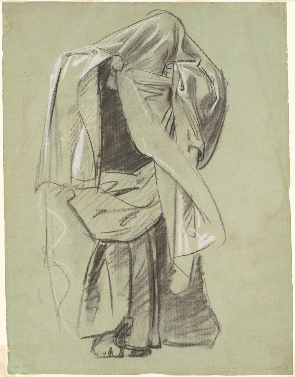 Estudo para "Frieze of Prophets" de John Singer Sargent