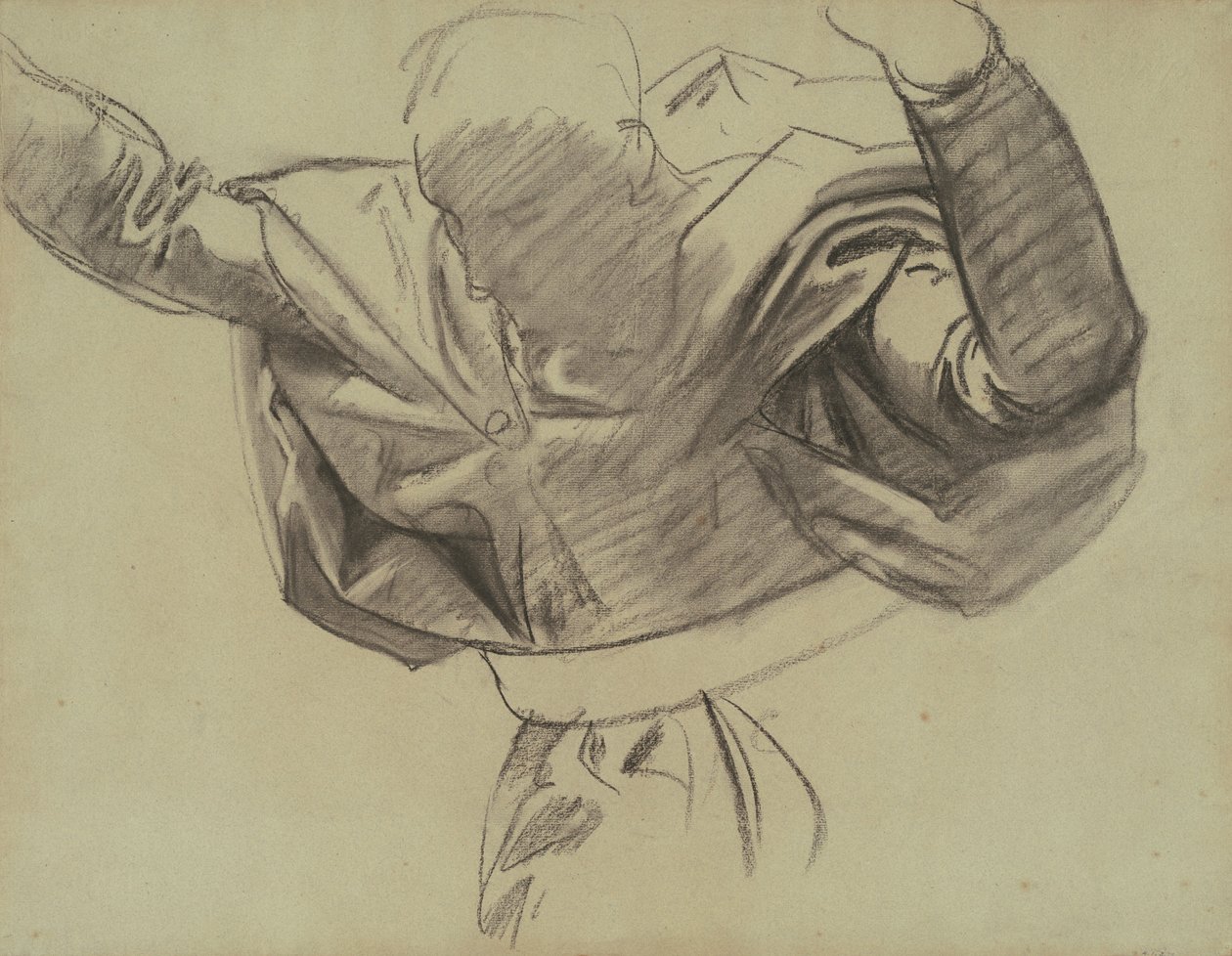 Estudo para Serva do Senhor, 1903-1916. de John Singer Sargent