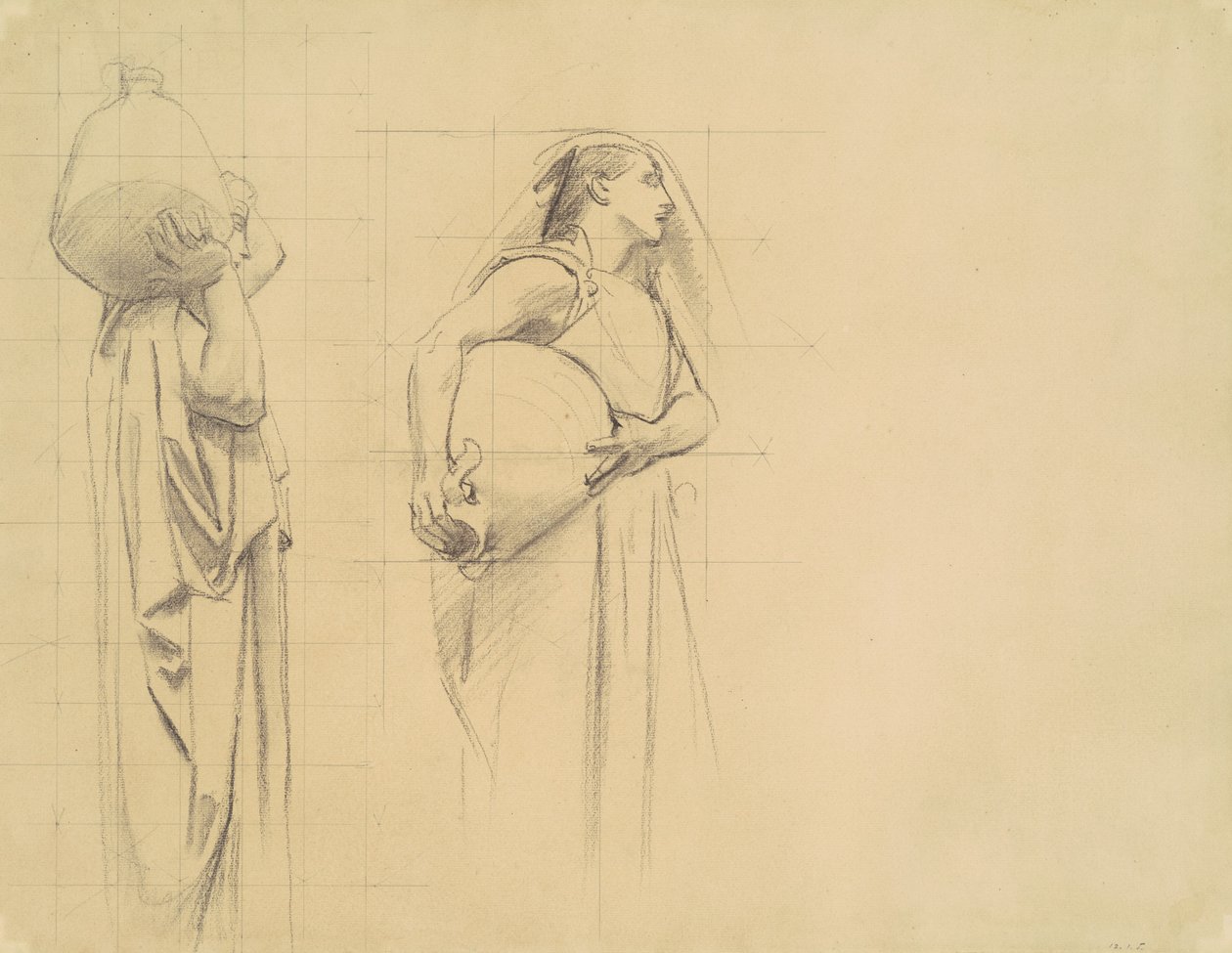 Estudo para as Danaïdes, 1922-1925. de John Singer Sargent