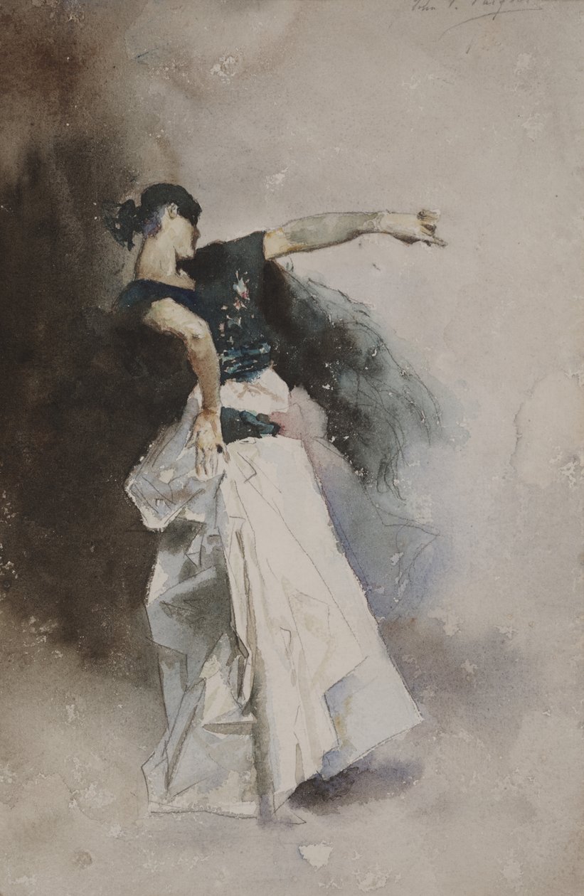 Estudo para "The Spanish Dancer" de John Singer Sargent