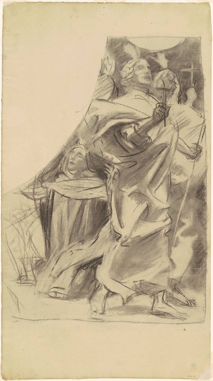 Estudo para "Triunfo da Religião" de John Singer Sargent