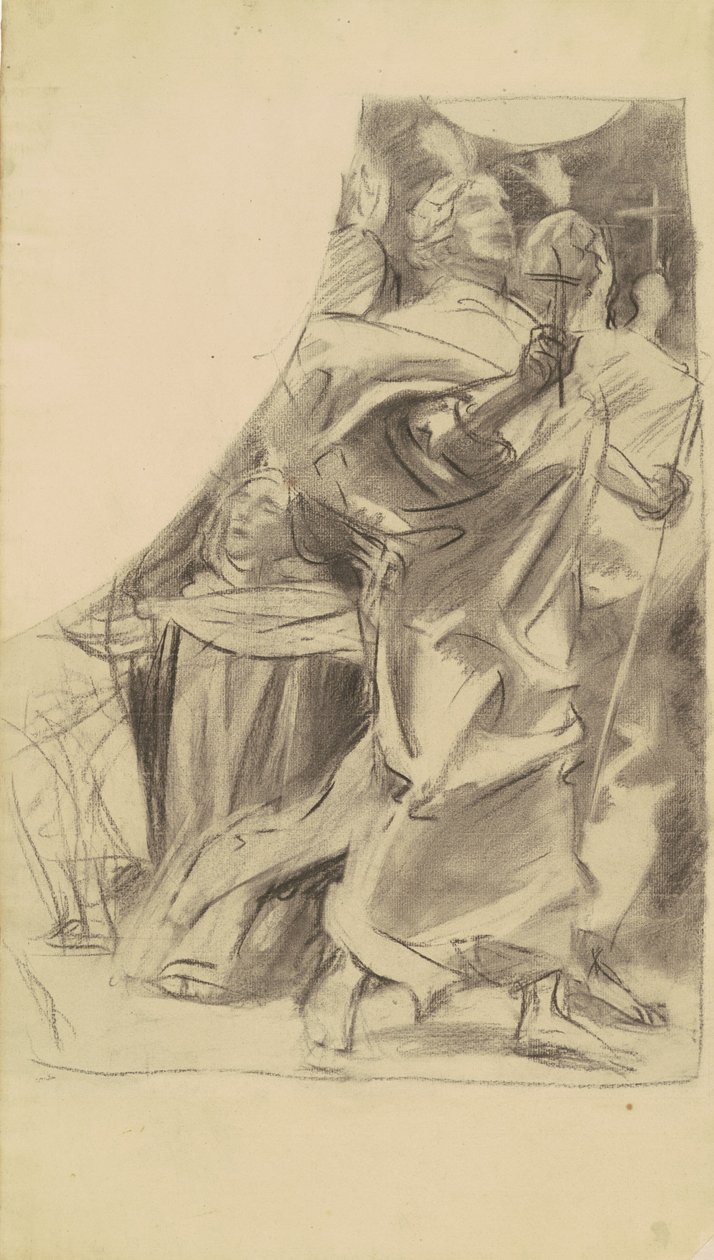 Study for Triumph of Religion, c. 1903-1916. de John Singer Sargent