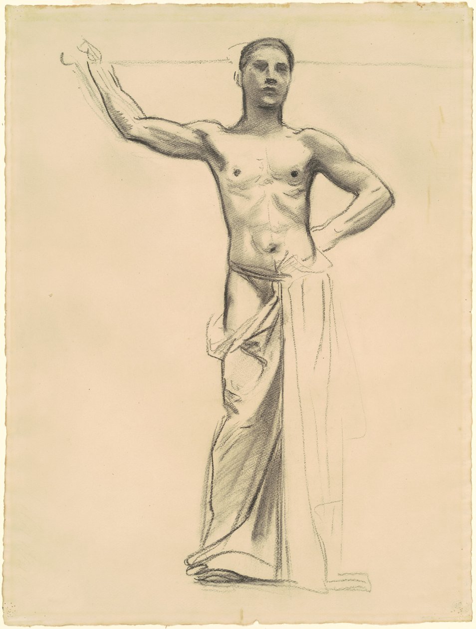 Estudo de Apolo para Apolo e as Musas, c. 1921. de John Singer Sargent