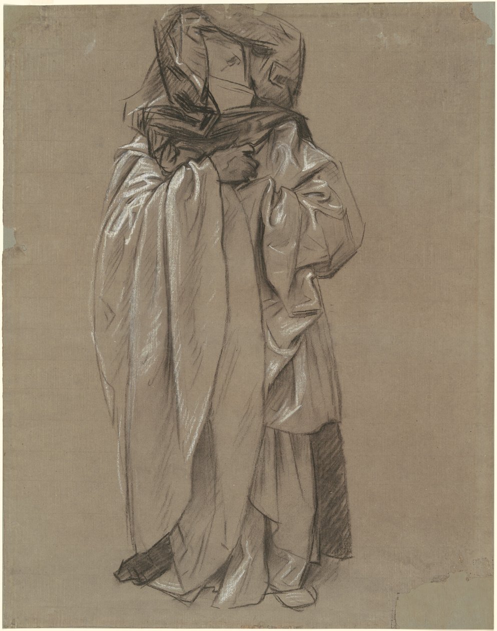 Estudo de Ezequiel para Friso dos Profetas, 1890-1892. de John Singer Sargent