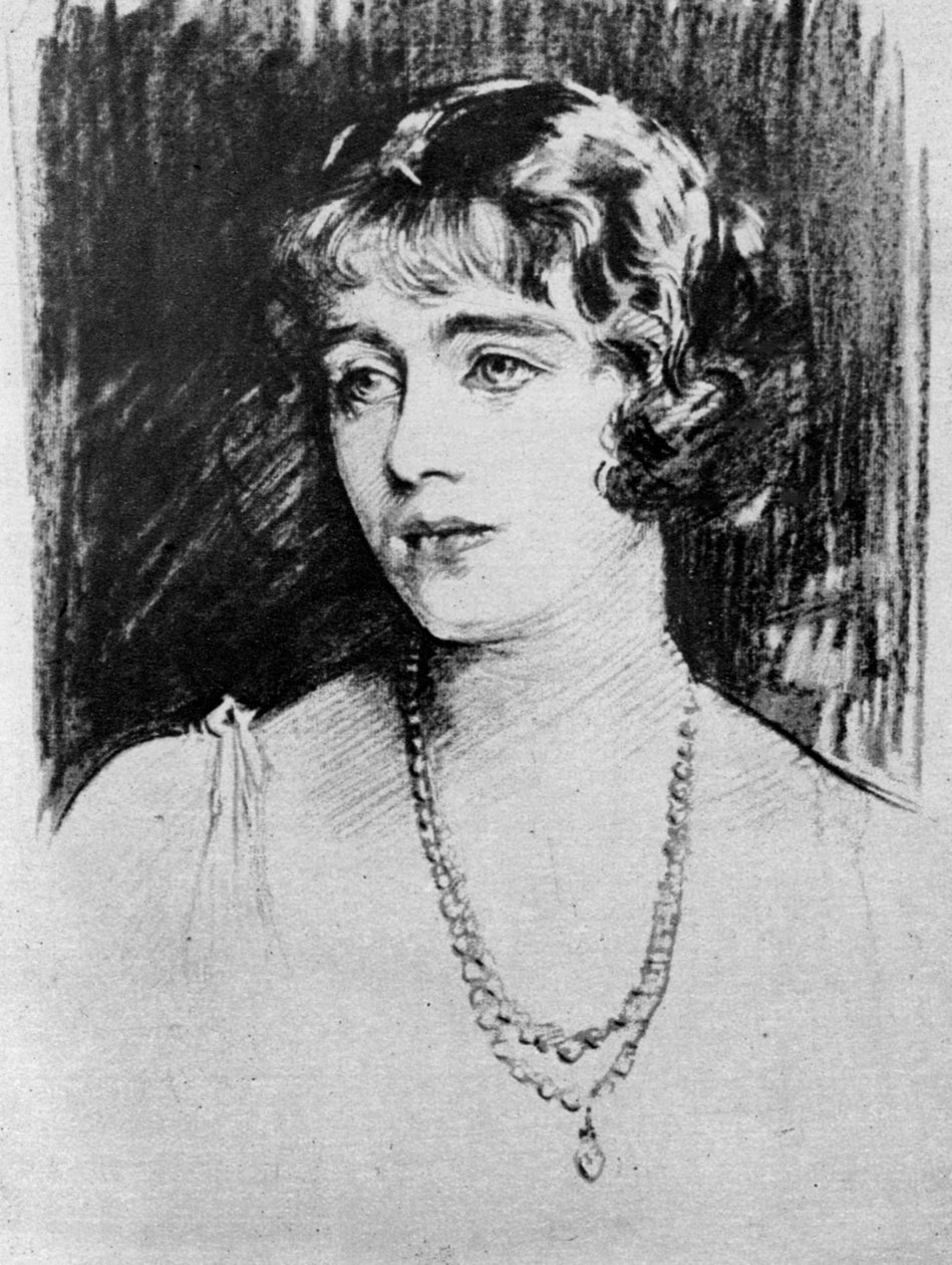 Estudo de Lady Elizabeth Bowes-Lyon, 1923 de John Singer Sargent