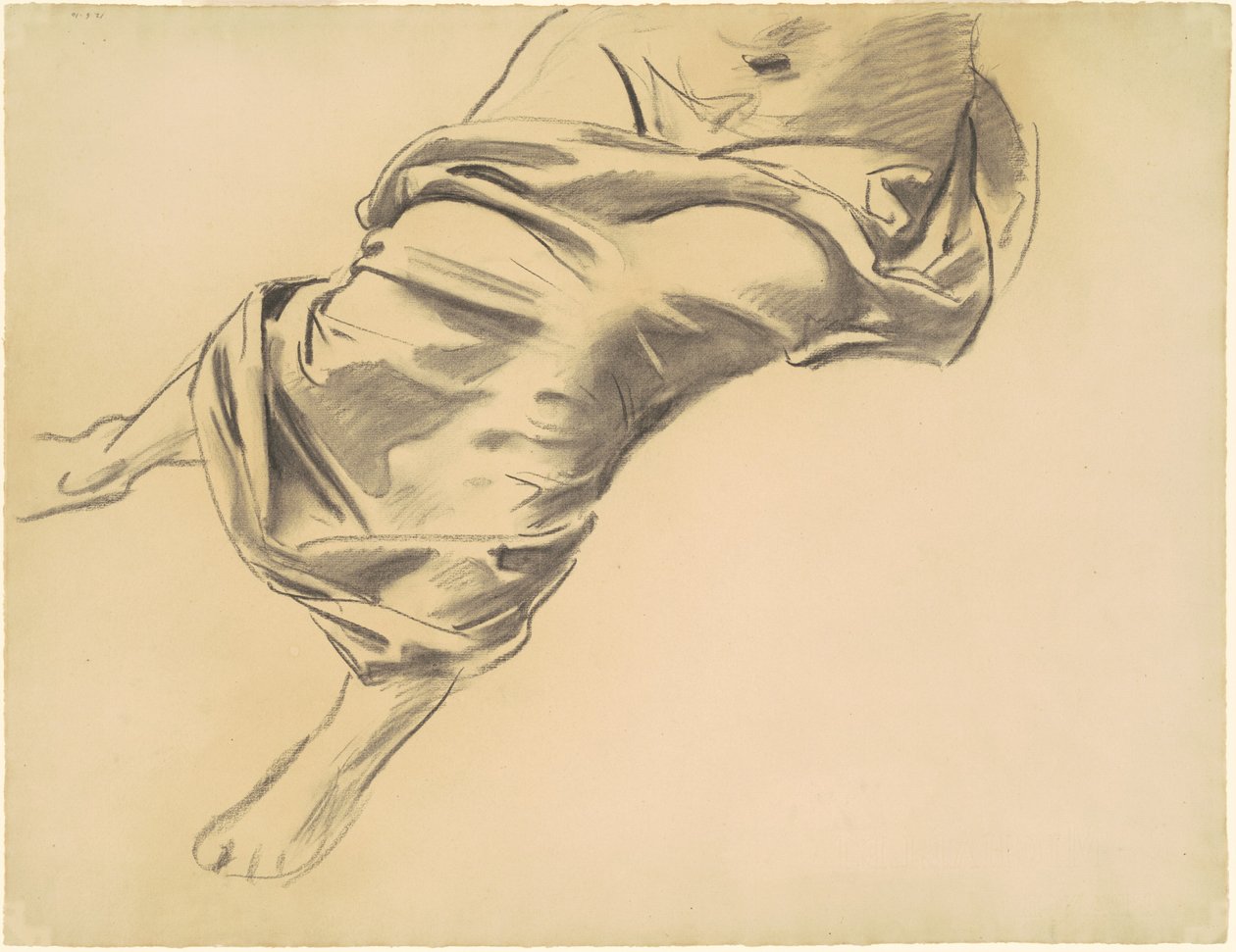 Estudo de uma Figura Drapejada de John Singer Sargent