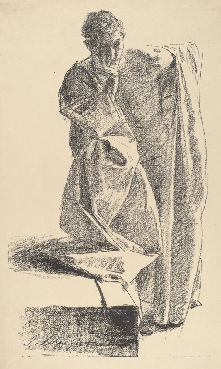 Estudo de um Jovem. de John Singer Sargent