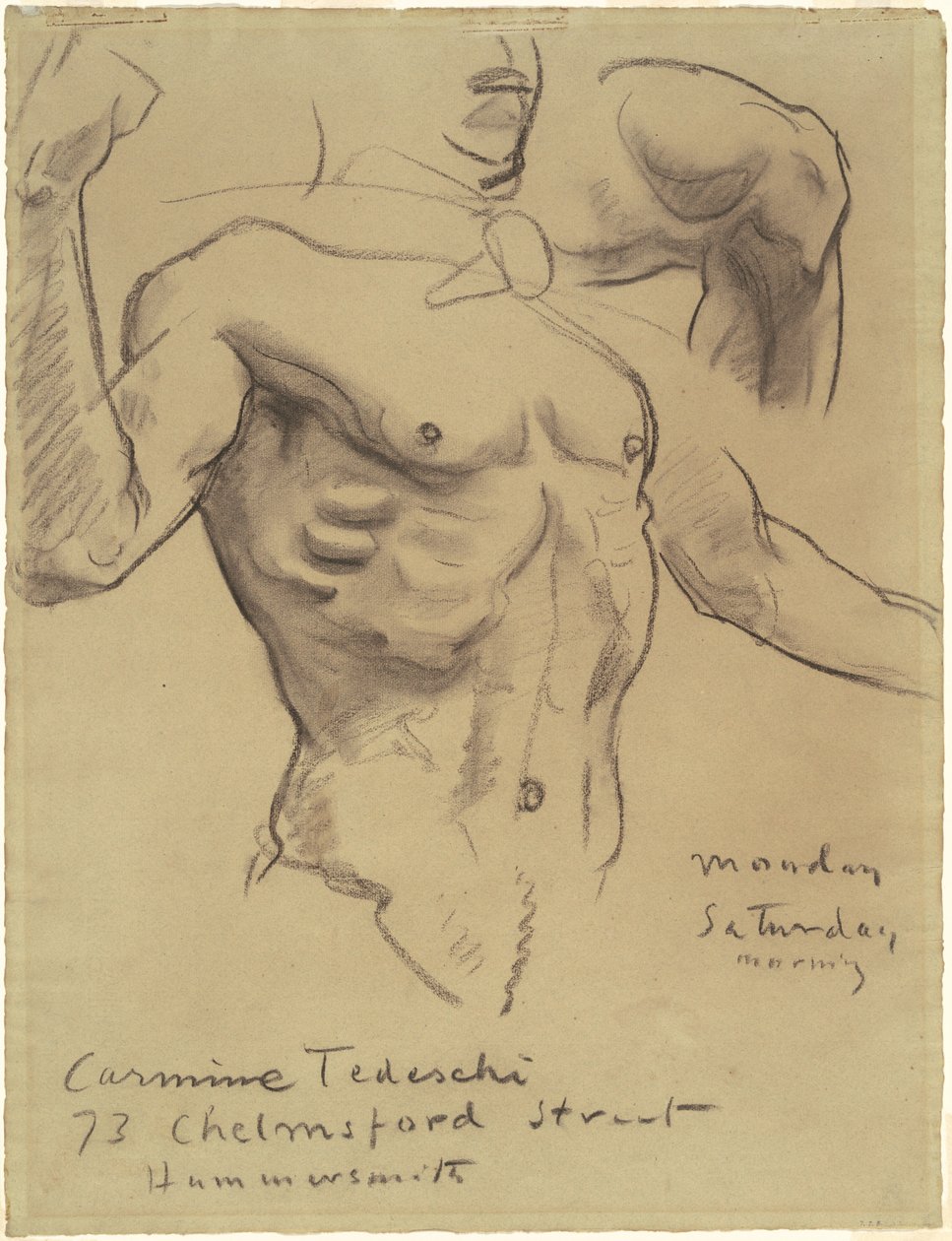 Estudo da Ressurreição dos Quinze Mistérios do Rosário, 1903-1916. de John Singer Sargent