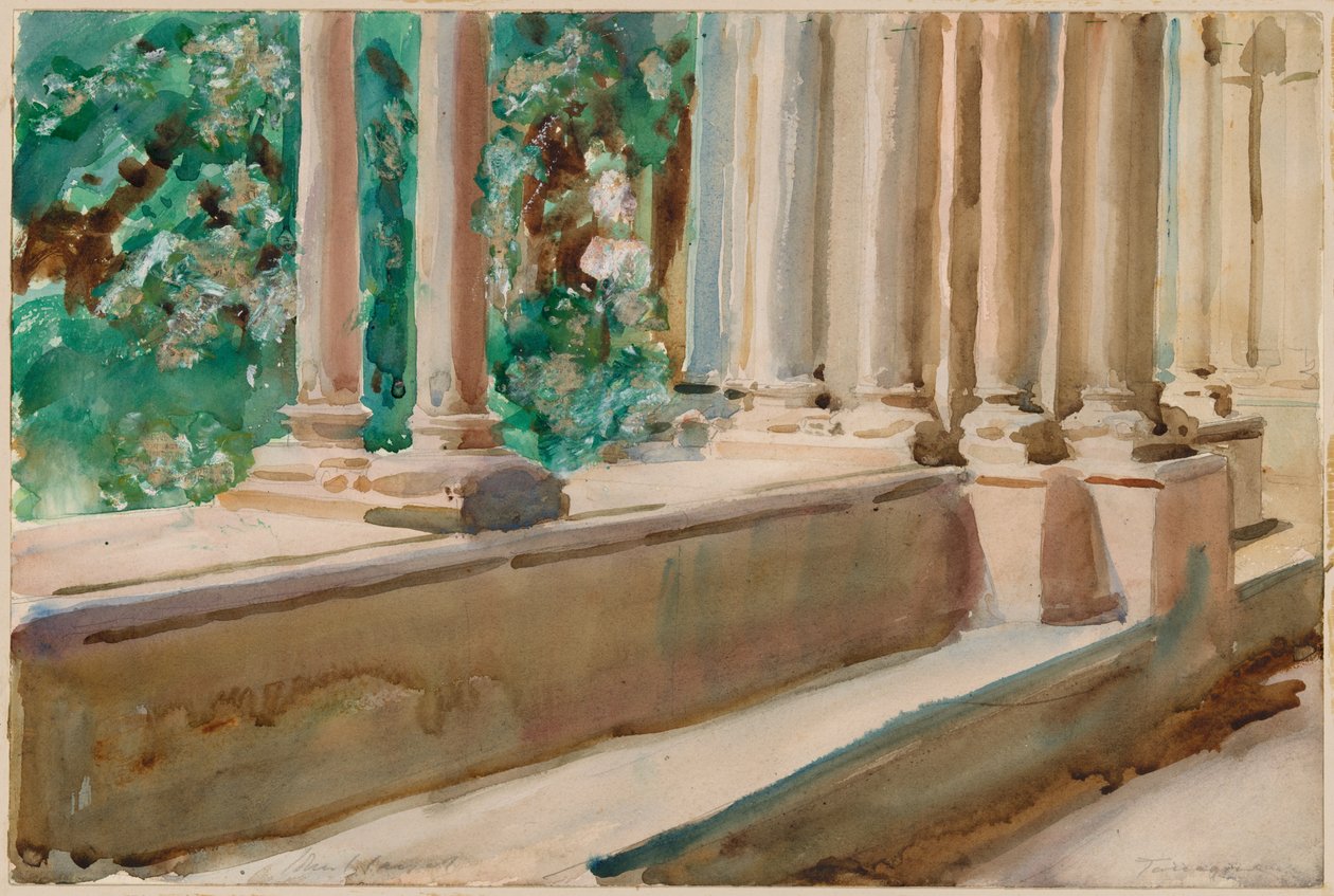 Terraço e Jardim Tarragona de John Singer Sargent