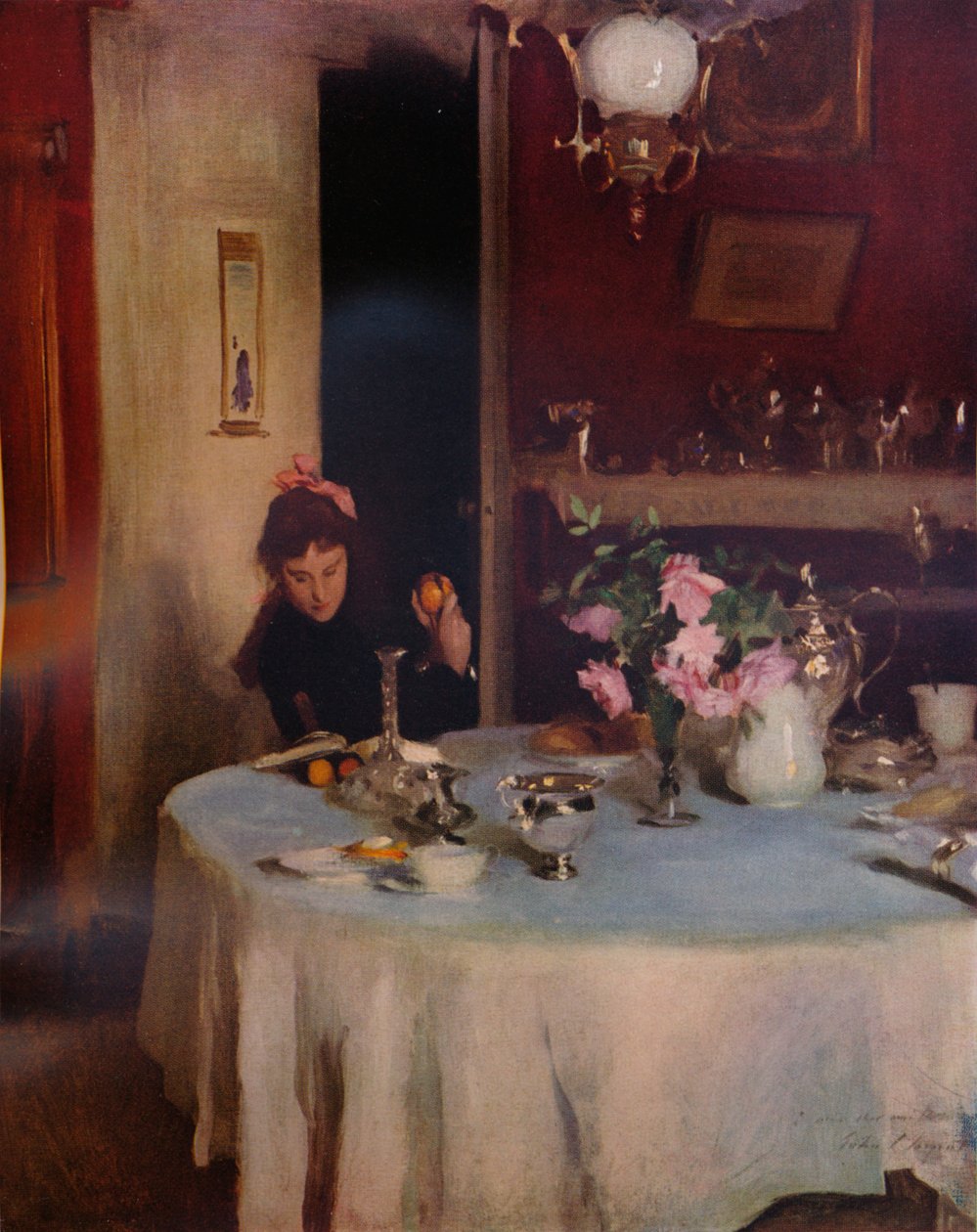 A mesa do café da manhã, 1884 1934 de John Singer Sargent