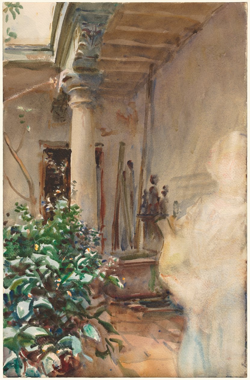 O Pátio de John Singer Sargent