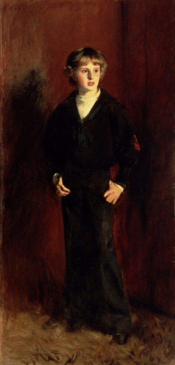 O falecido Major EC Harrison quando menino de John Singer Sargent