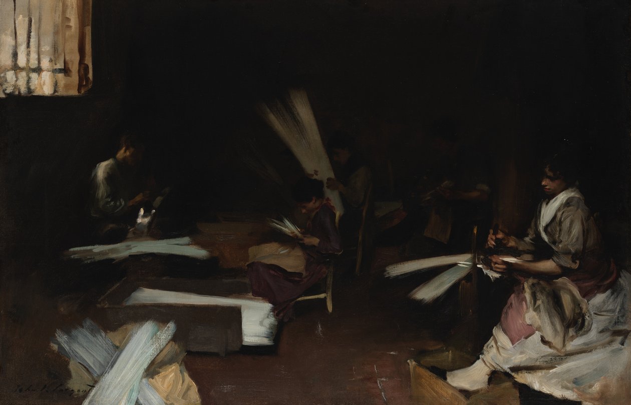 Trabalhadores do vidro veneziano de John Singer Sargent