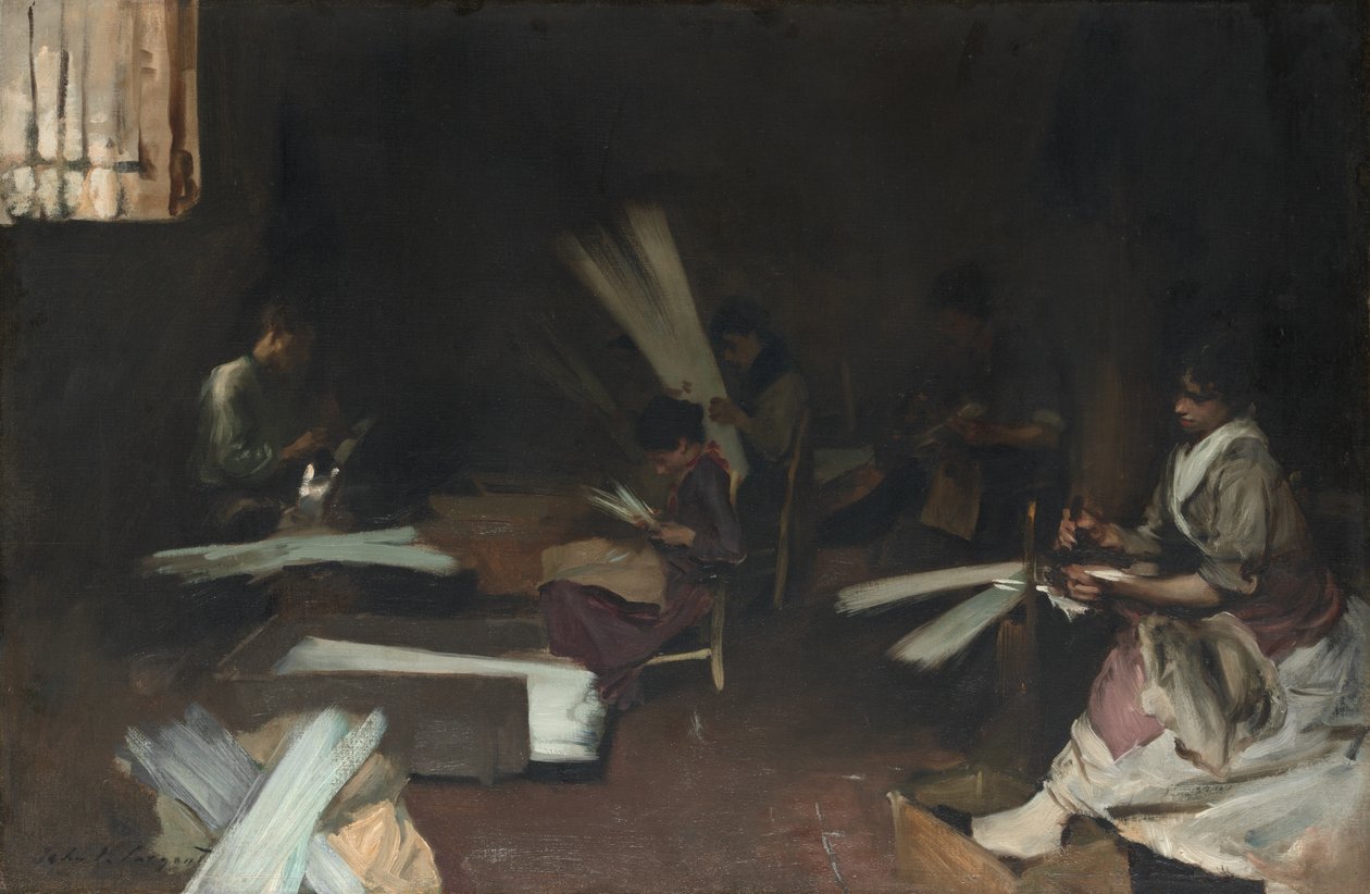 Venetian Glass Workers, 188082. de John Singer Sargent