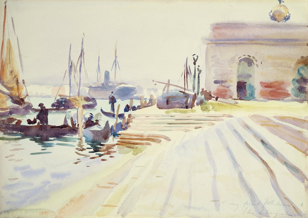 Veneza (wc sobre grafite no papel) de John Singer Sargent