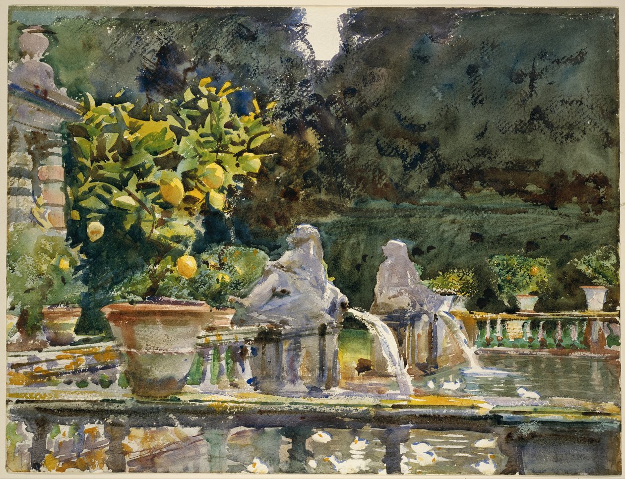 Villa di Marlia, Lucca: Uma fonte de John Singer Sargent