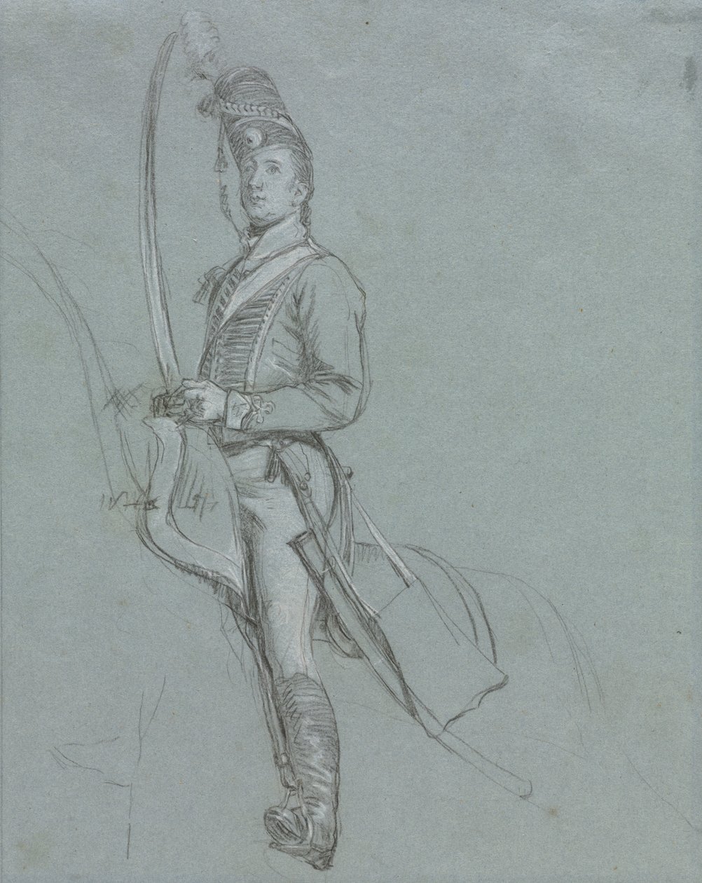 Um oficial hussardo a cavalo de John Singleton Copley