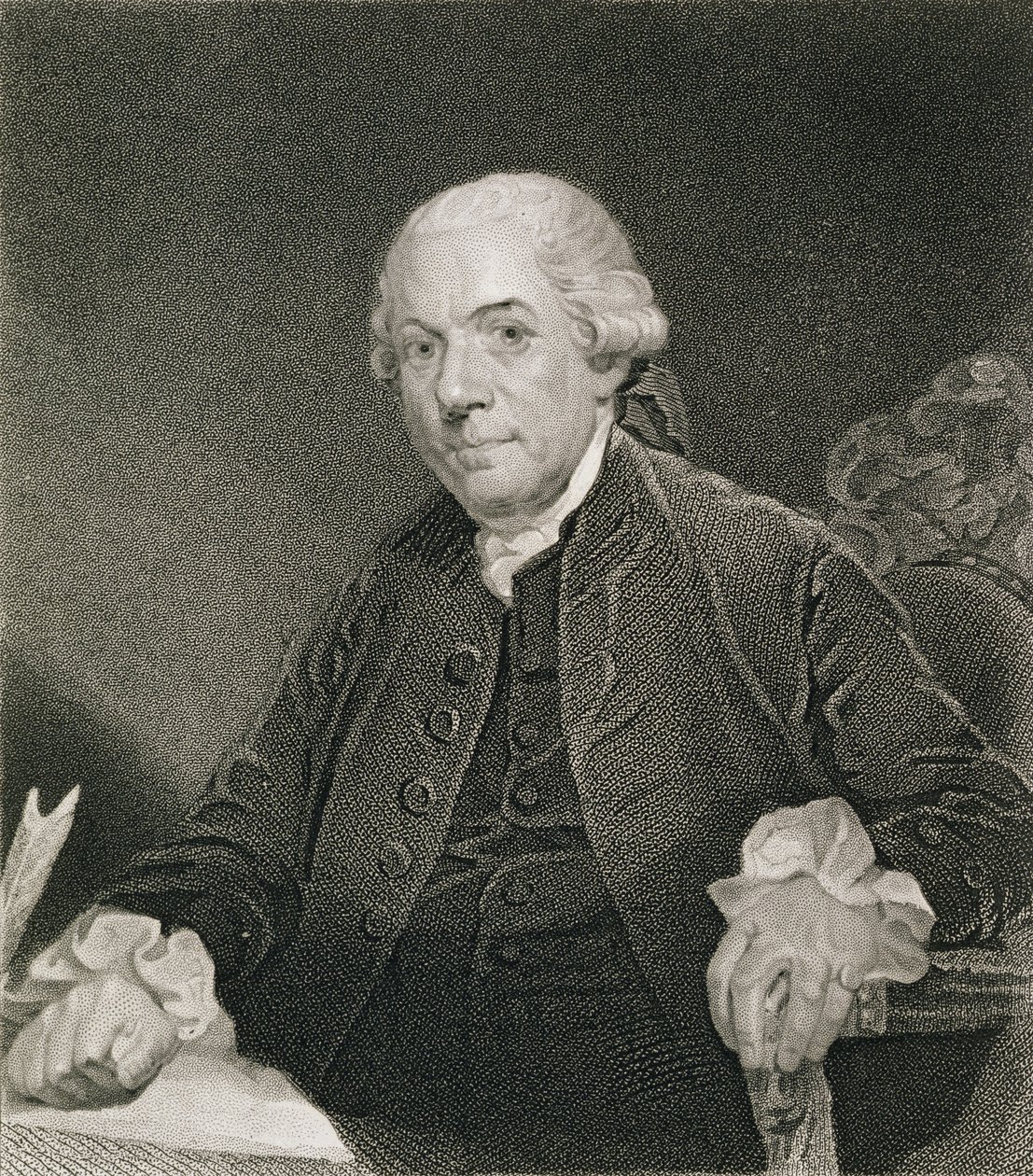 Henry Laurens, gravado por Thomas B. Welch (1814-74) depois de um desenho do original de William G. Armstrong (1823-90) de John Singleton Copley