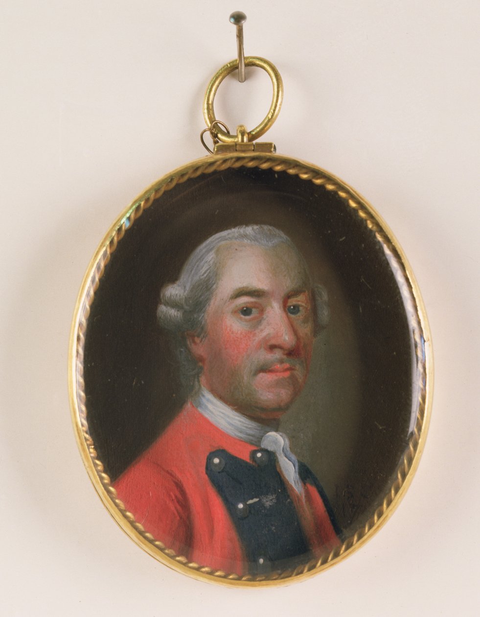 Retrato em miniatura de Sir John St. Clair de John Singleton Copley