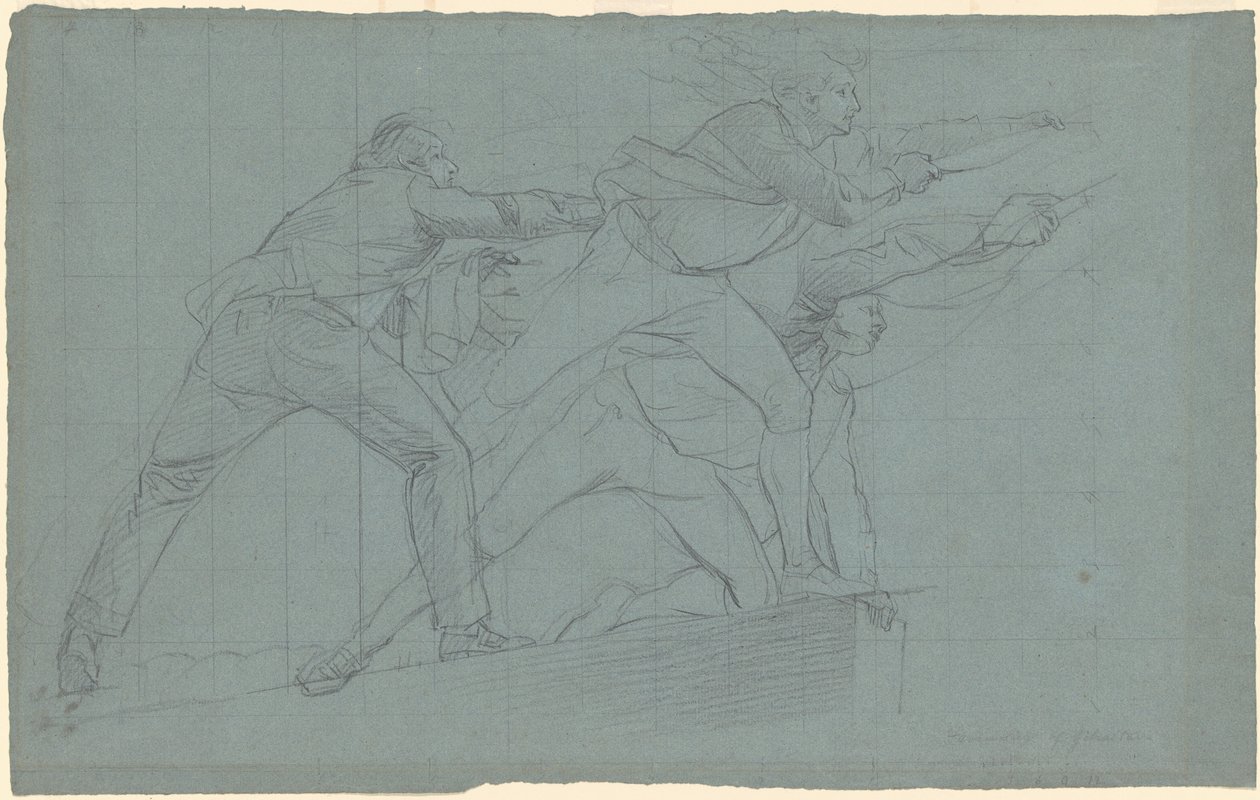 Estudo para "A Derrota das Baterias Flutuantes em Gibraltar" de John Singleton Copley