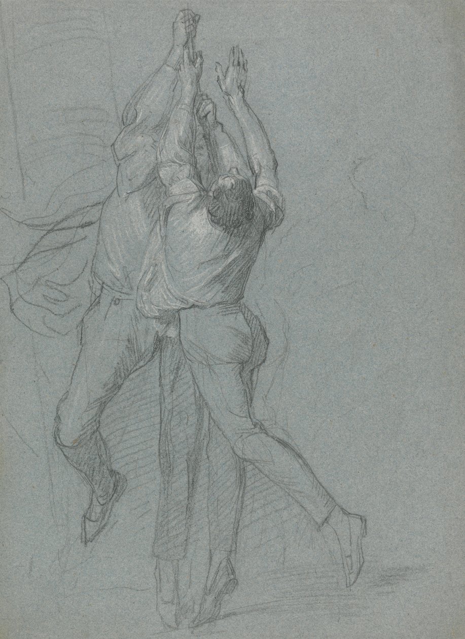 Estudo dos Marinheiros que içam uma Bandeira para a Vitória do Lorde Duncan de John Singleton Copley