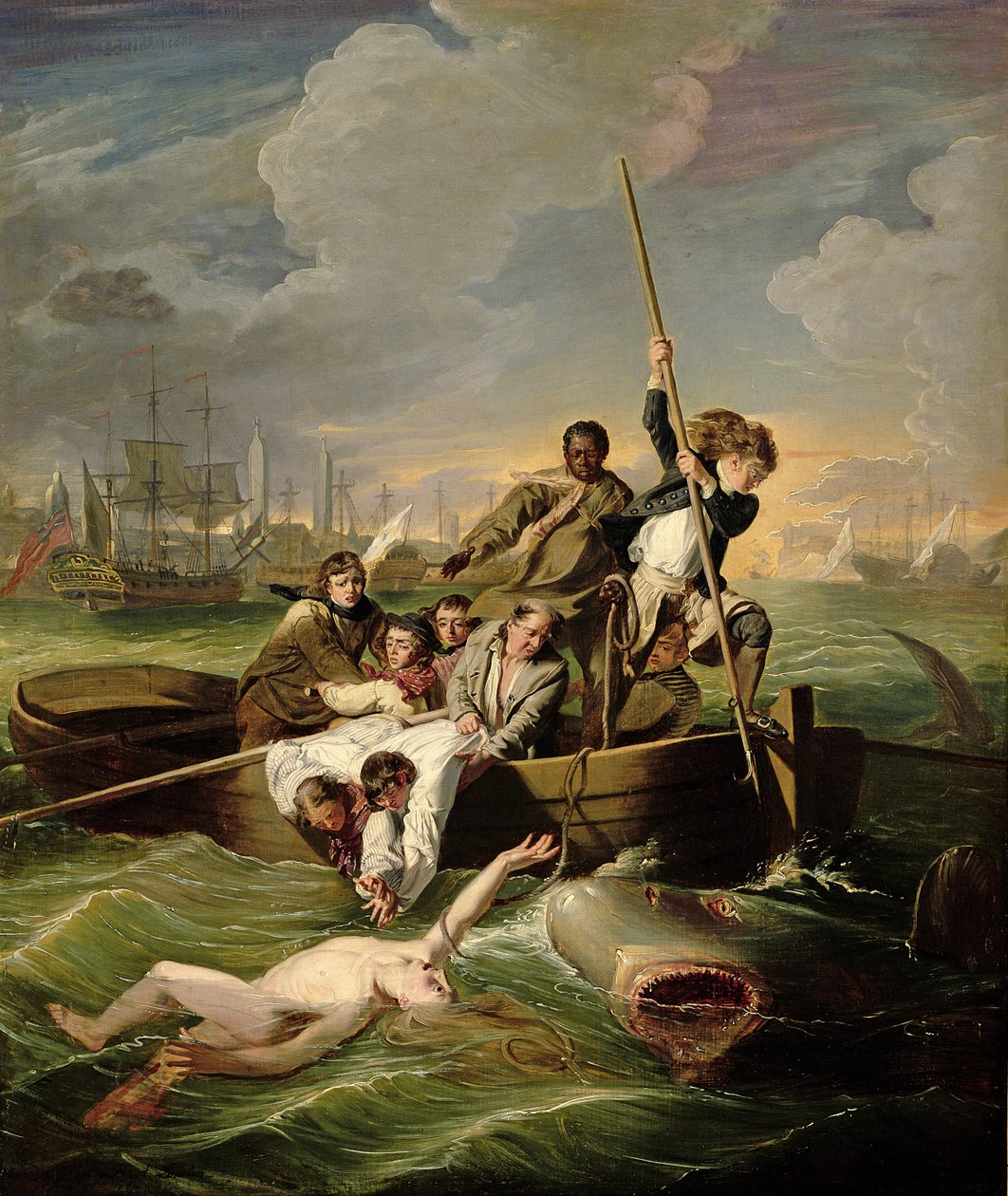 Watson e o tubarão, 1782 de John Singleton Copley
