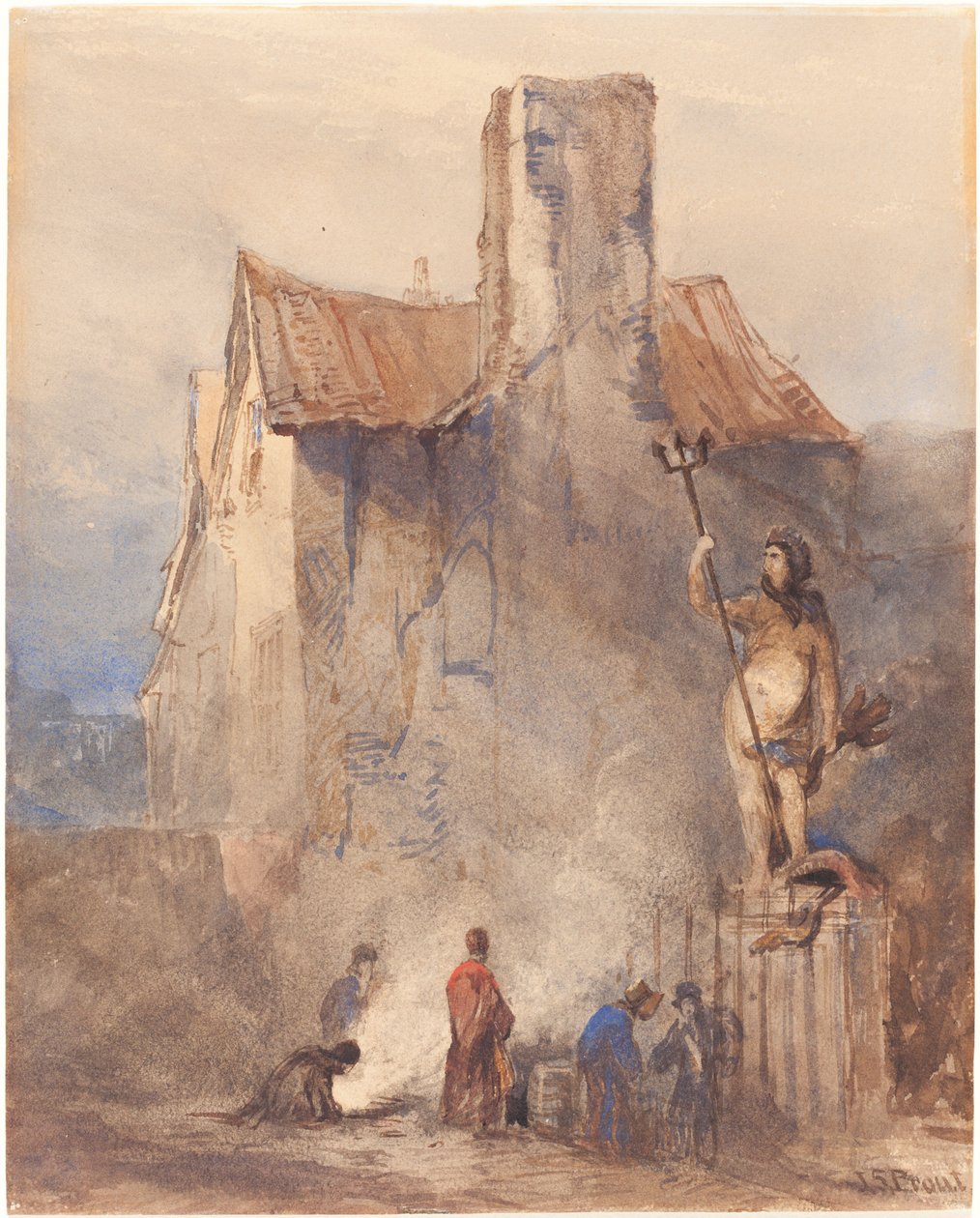 Os motins de Bristol: a queima na rua de John Skinner Prout