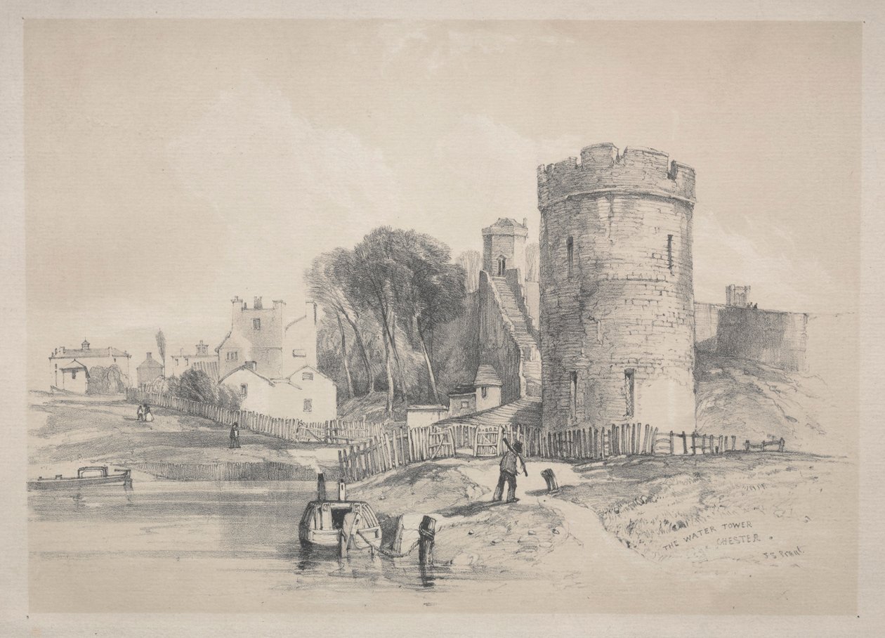 A torre de água, Chester. de John Skinner Prout