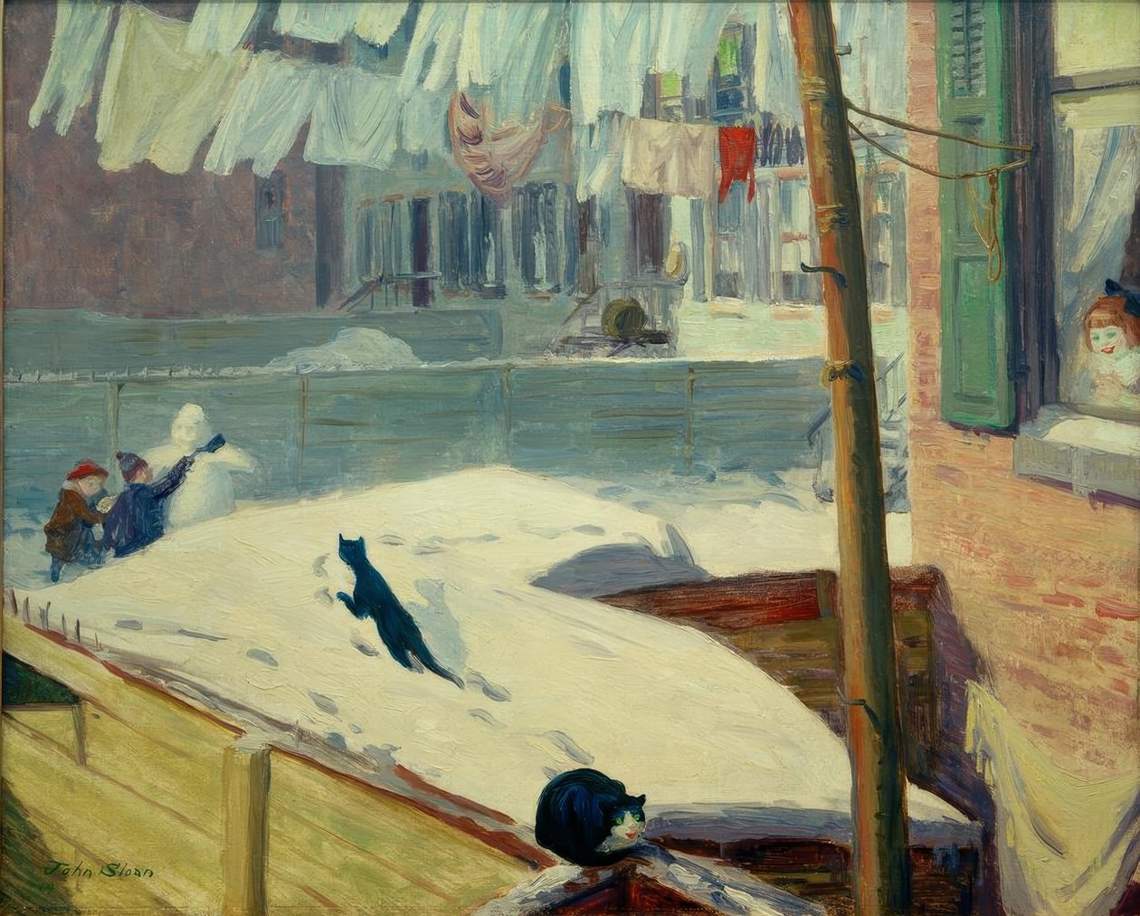 Quintais, Greenwich Village de John French Sloan