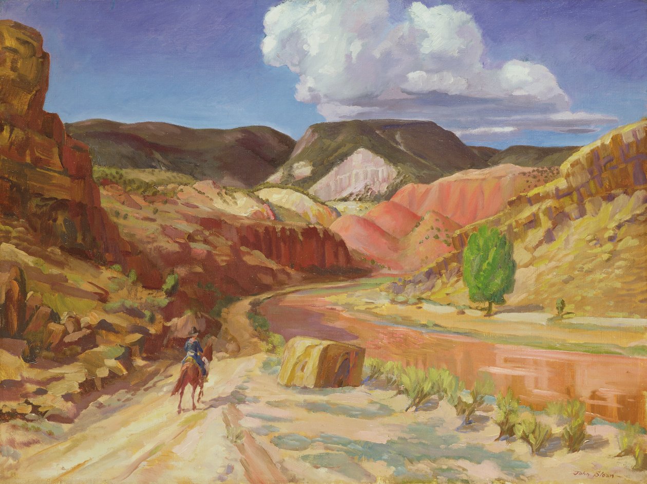 Chama Running Red de John French Sloan