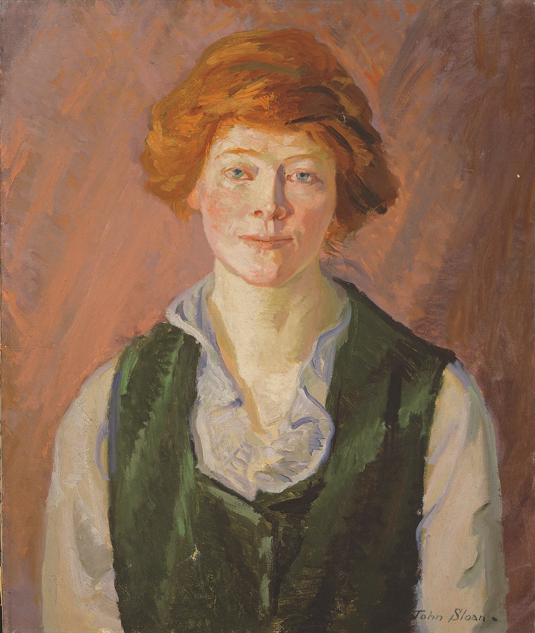 Colete Verde (Jennie Doyle) 1914-15 (óleo sobre tela) de John French Sloan