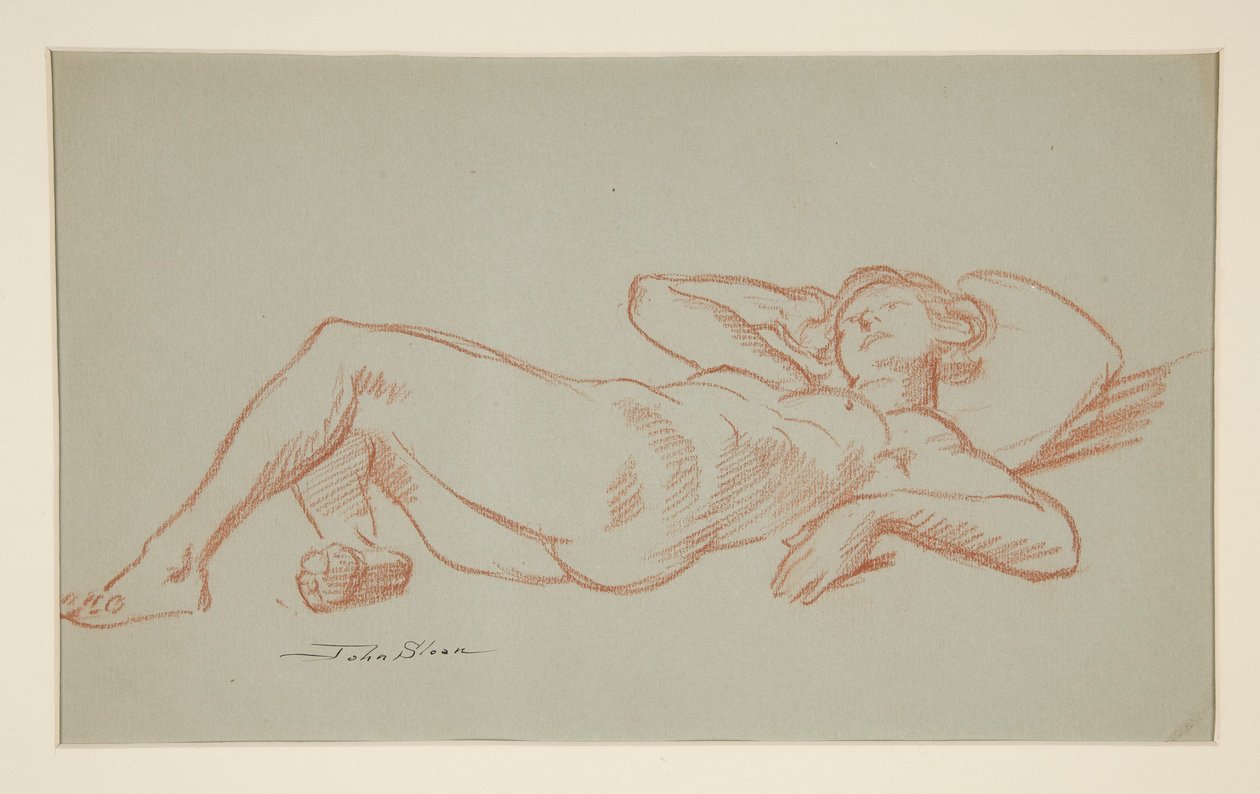 Descanso do modelo de John French Sloan