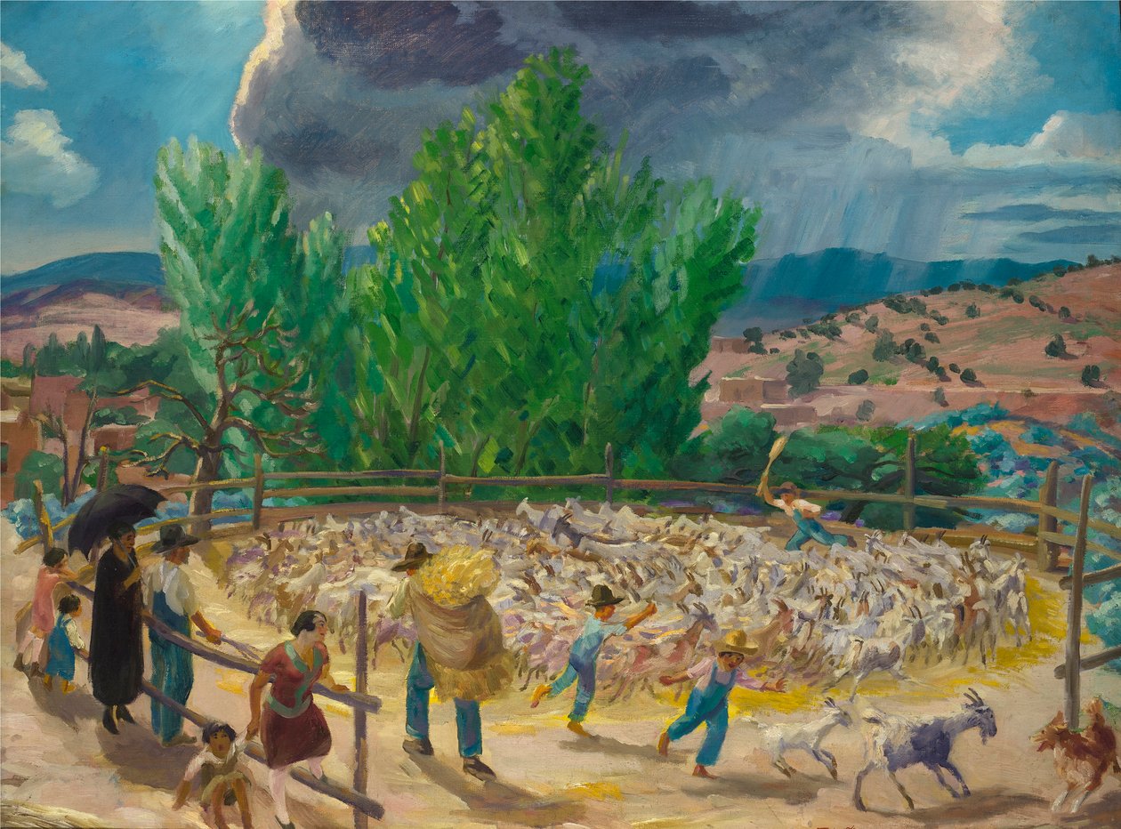 Threshing Floor, Santa Fe de John French Sloan