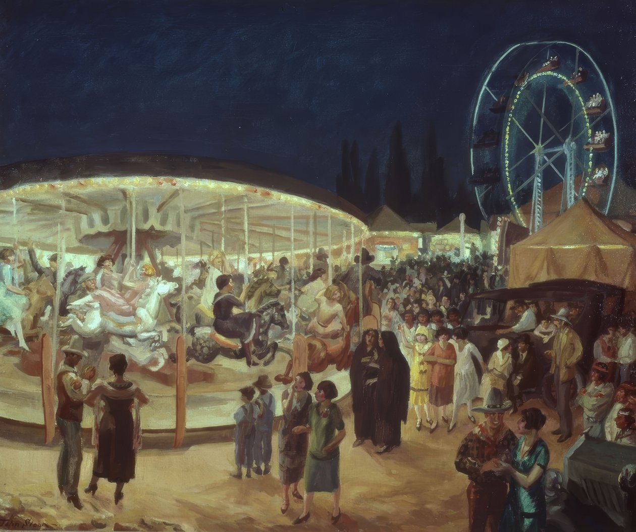 Wanderkarneval, Santa Fé de John French Sloan