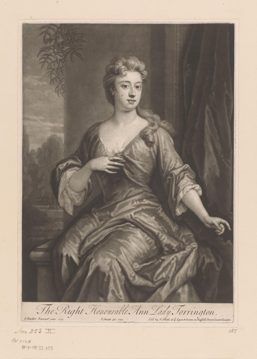 Portret van Anne Newport
A Honorável Ann Lady Torrington (título sobre o objecto) de John Smith