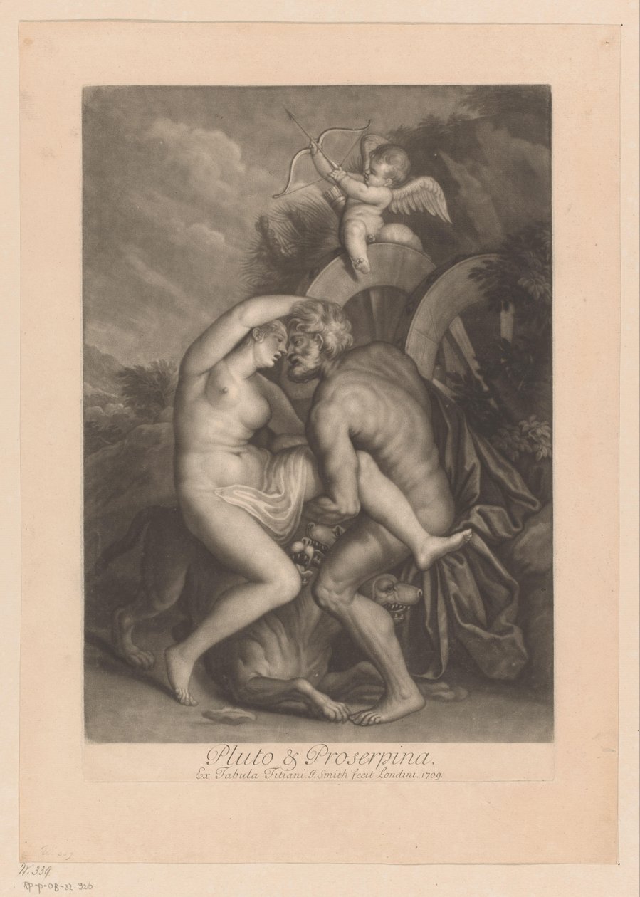 Roof van Proserpina
Plutão e Proserpina (título sobre o objecto)
Liefdesaffaires van de goden (título da série)
Os amores dos deuses (título da série) de John Smith