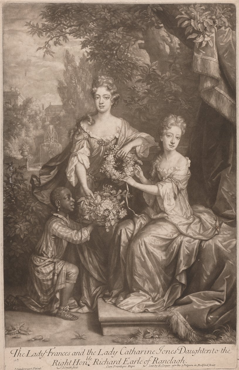 A Senhora Frances e a Senhora Catherine Jones Filhas do Honorável Richard Earl de Ranleagh de John Smith