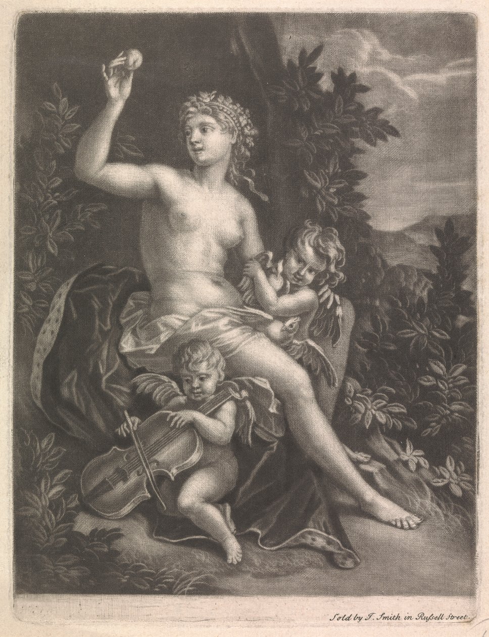 Vénus Holding a Maçã de Paris de John Smith